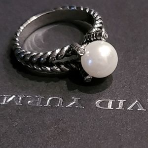 David Yurman Pearl Ring size 8